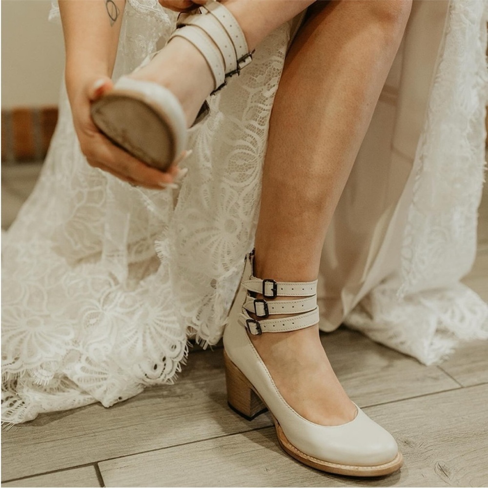 NEW FREEBIRD Randy Ice Ankle Strap Shoes Heels in size 11 - Picture 4 of 11